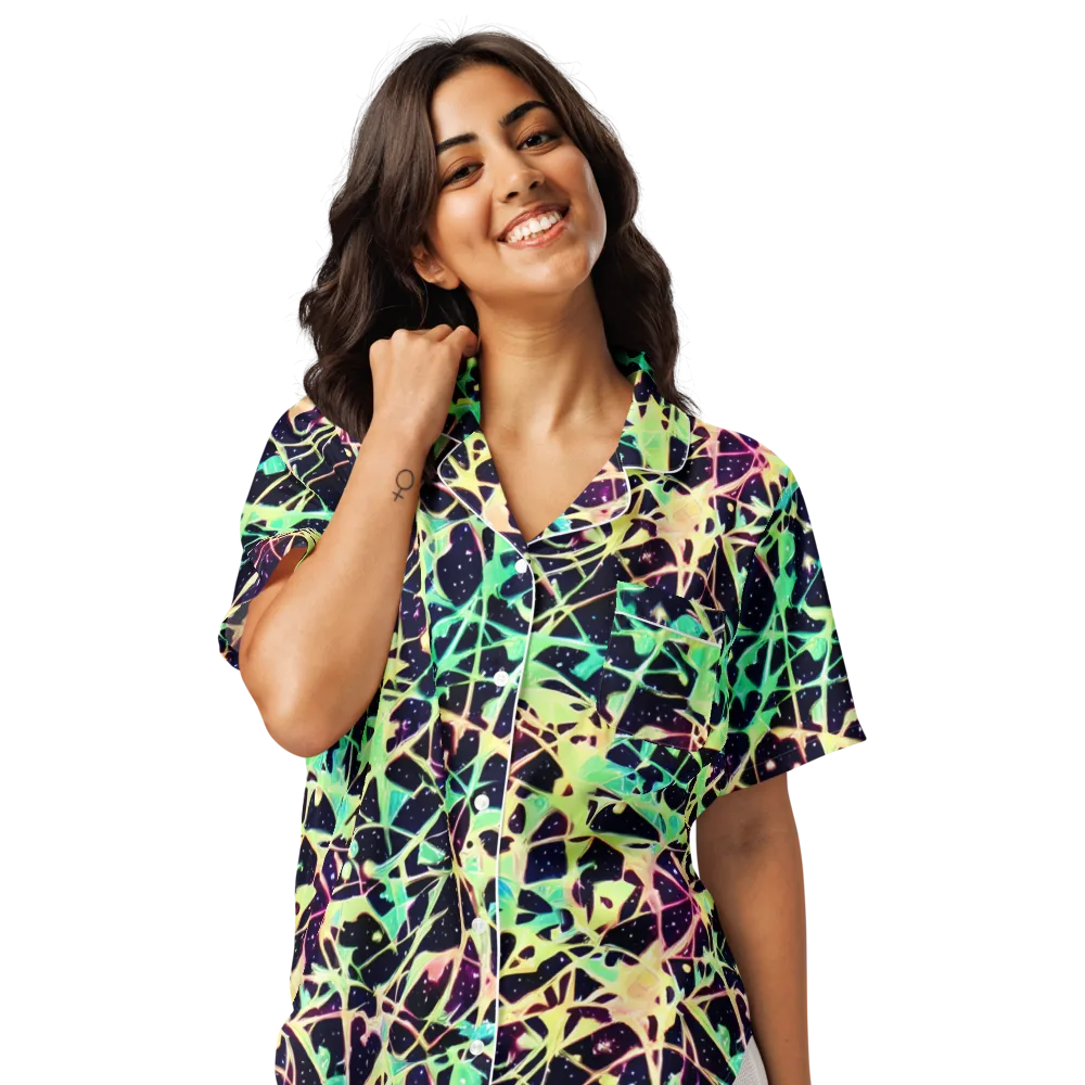 Astral Thicket on Women's Short Sleeve Pajama Top — Front