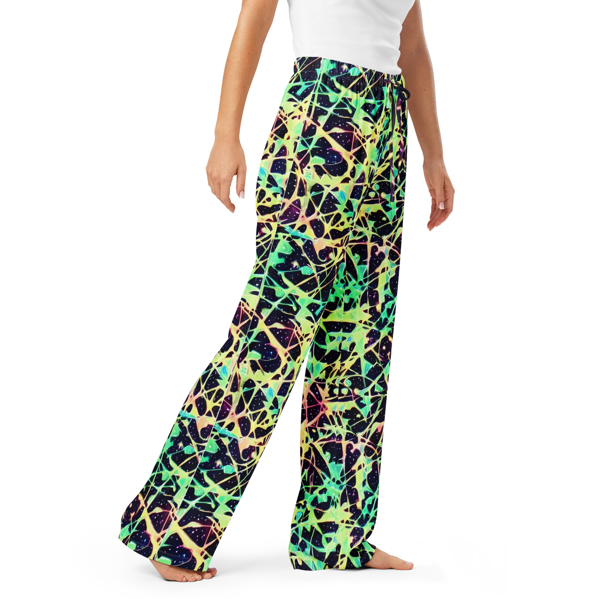 Astral Thicket on Women's Pajama Pants — Right Front