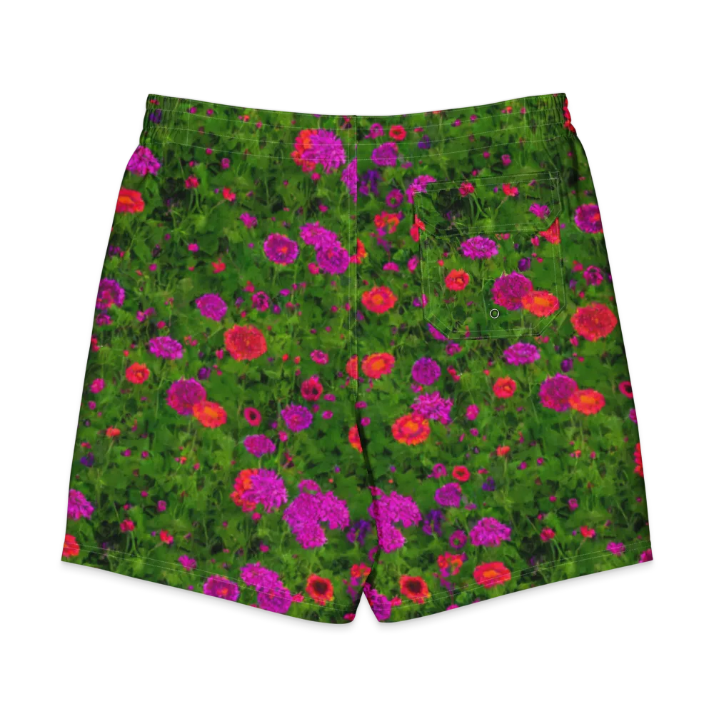 Electric Garden on Men's Board Shorts — Back