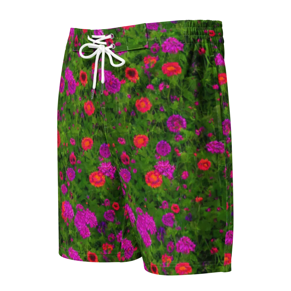 Electric Garden on Men's Board Shorts — Front