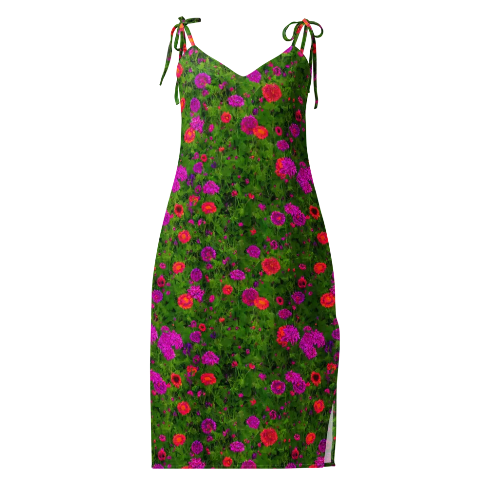 Electric Garden on Slip Dress — Front