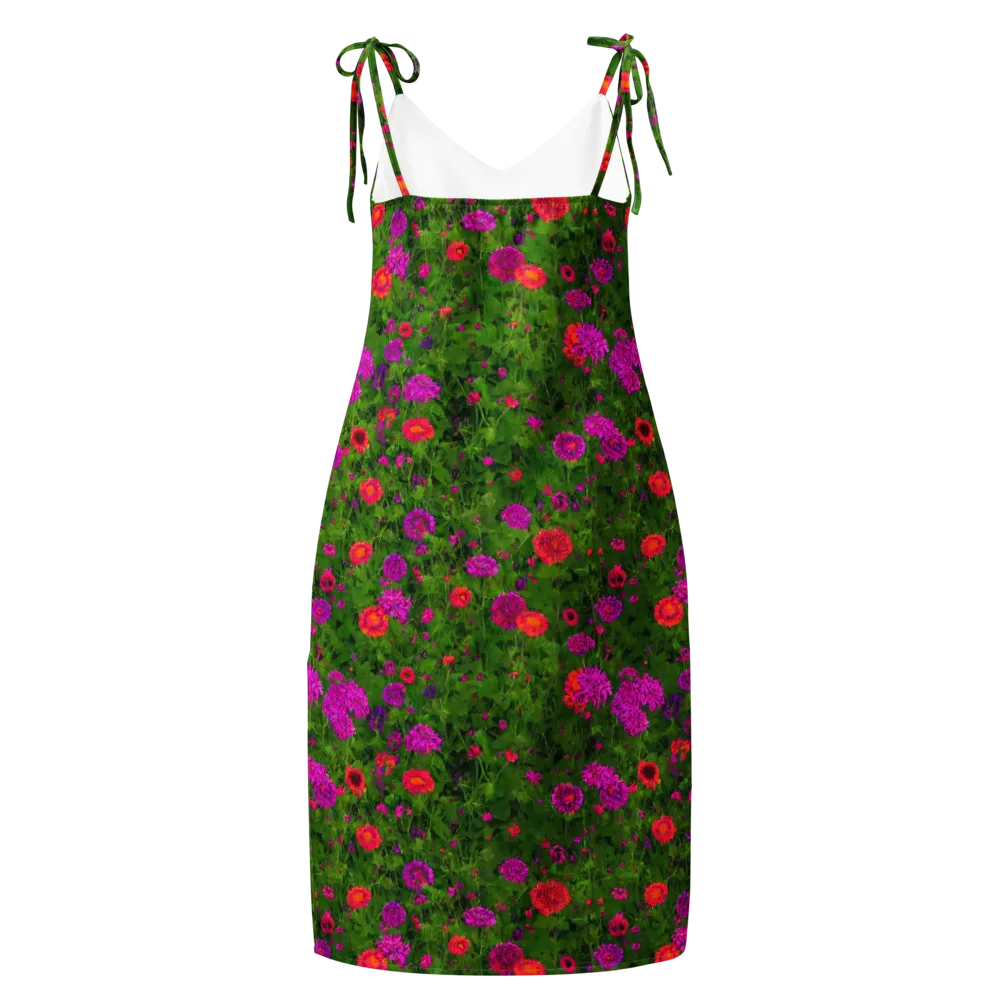 Electric Garden on Slip Dress — Back
