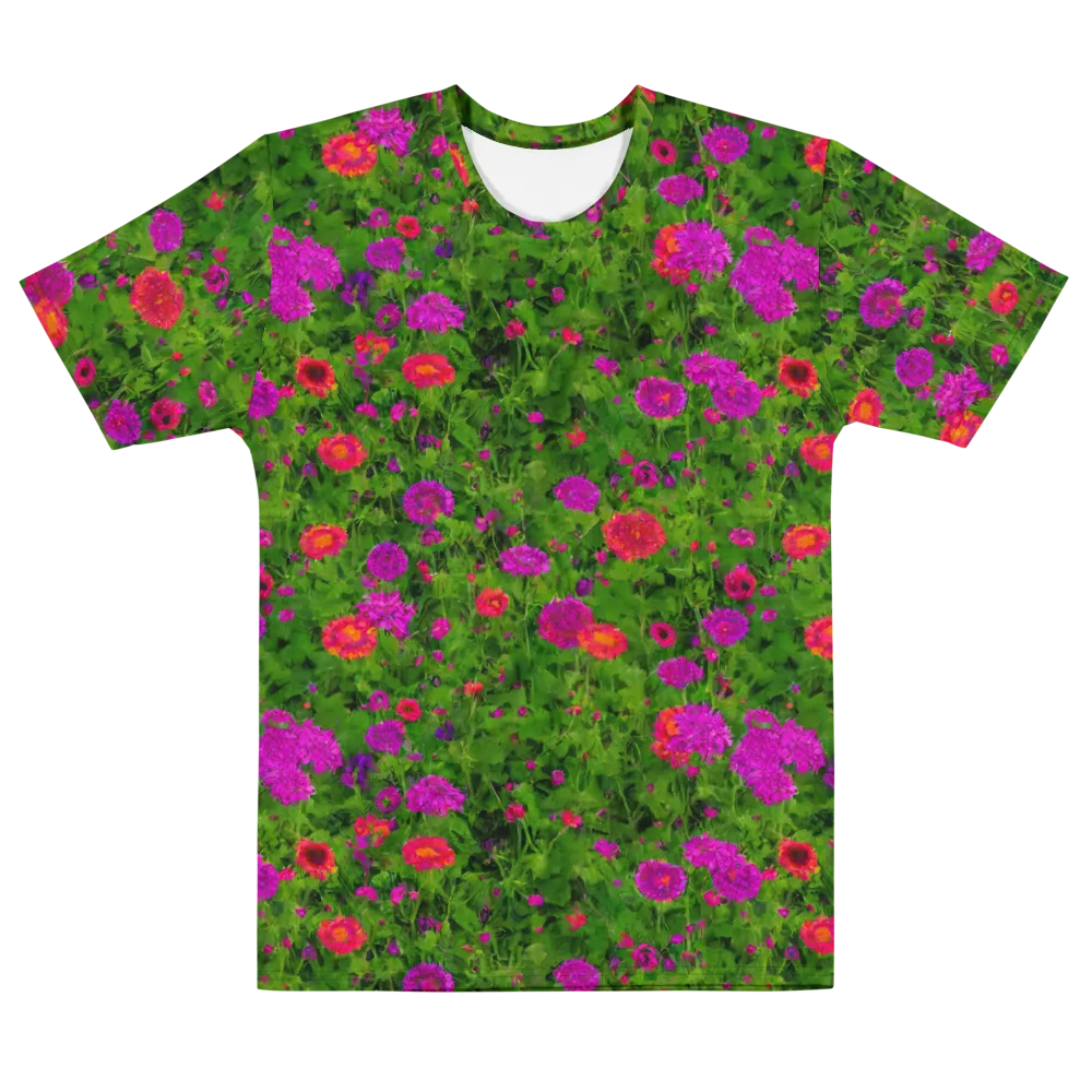 Electric Garden on Men's Cotton Crew Neck T-Shirt — Front