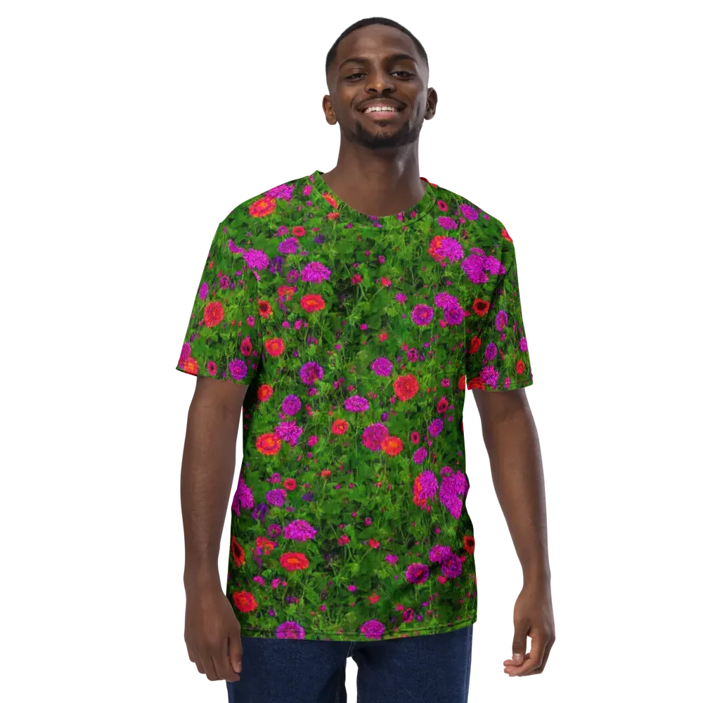 Electric Garden on Men's Crew Neck T-Shirt — Front