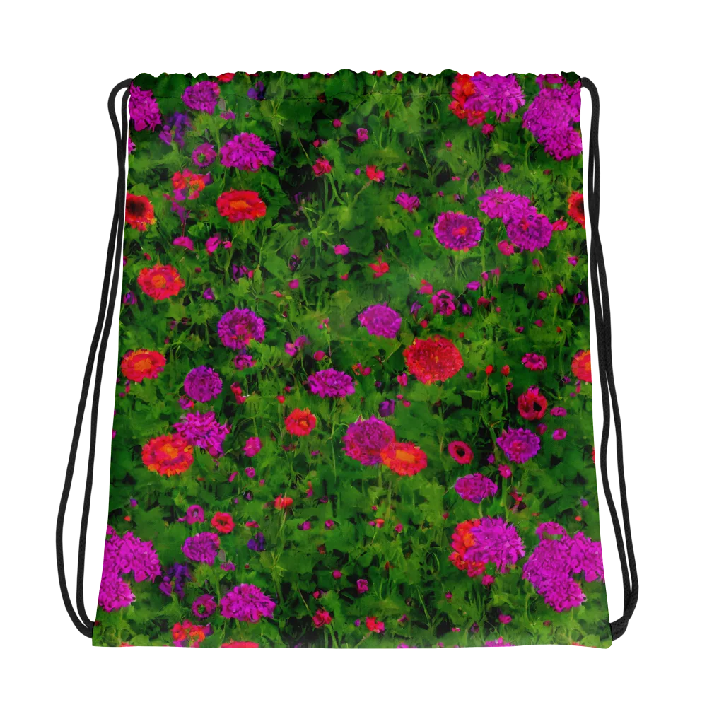 Electric Garden on Drawstring Bag — Photo