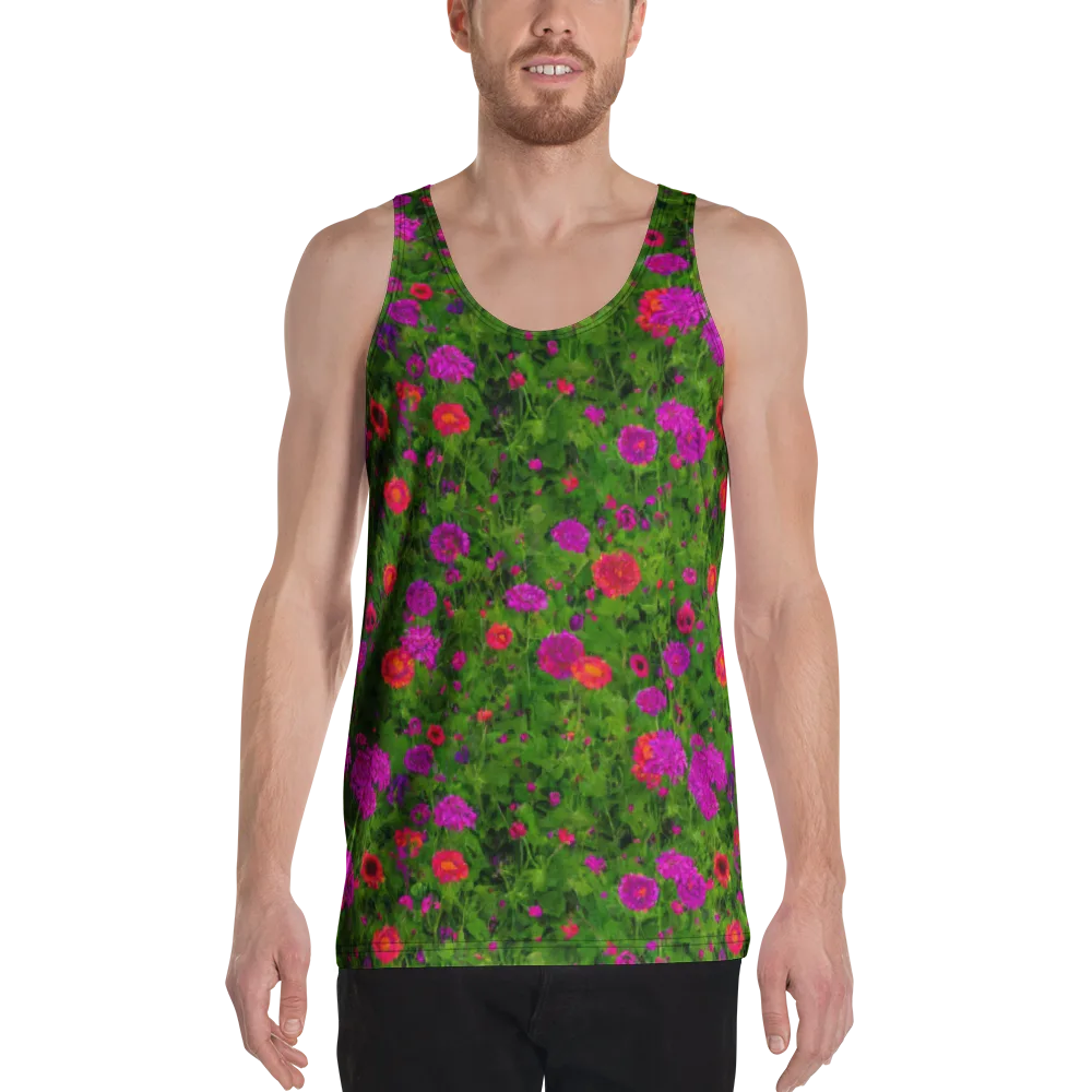 Electric Garden on Men's Tank Top — Front