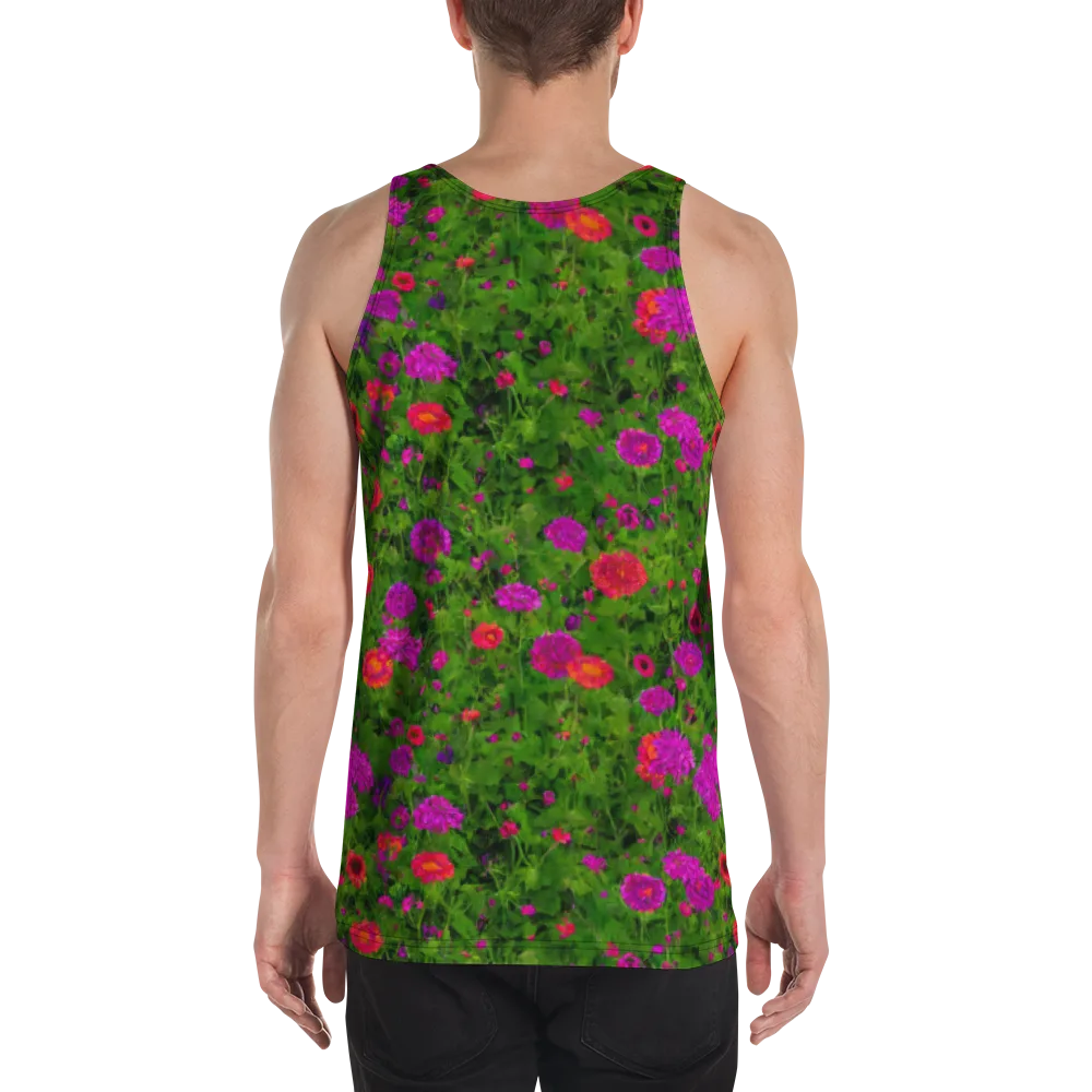 Electric Garden on Men's Tank Top — Back
