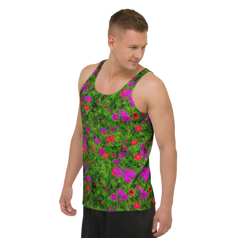Electric Garden on Men's Tank Top — Left Front