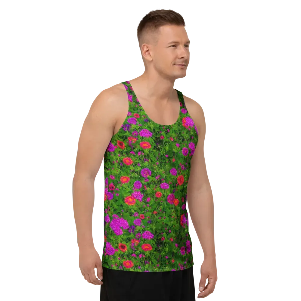 Electric Garden on Men's Tank Top — Right Front