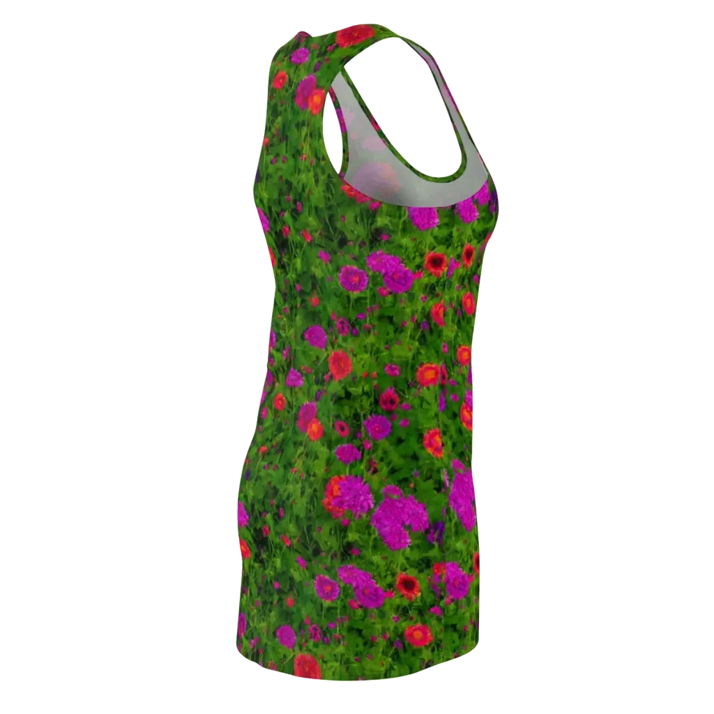 Electric Garden on Racerback Dress — Back Side