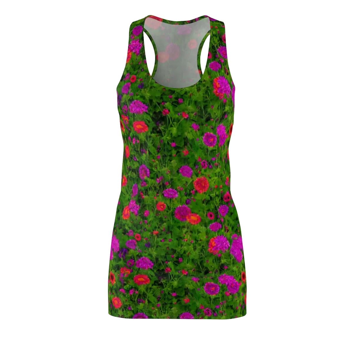 Electric Garden on Racerback Dress — Front