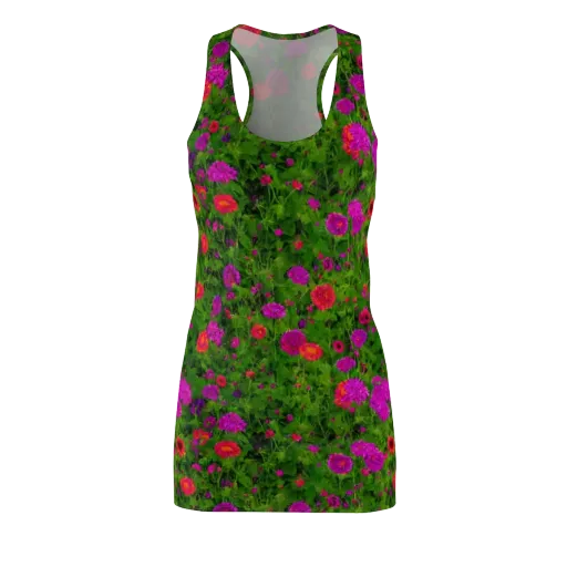 Electric Garden on a Racerback Dress