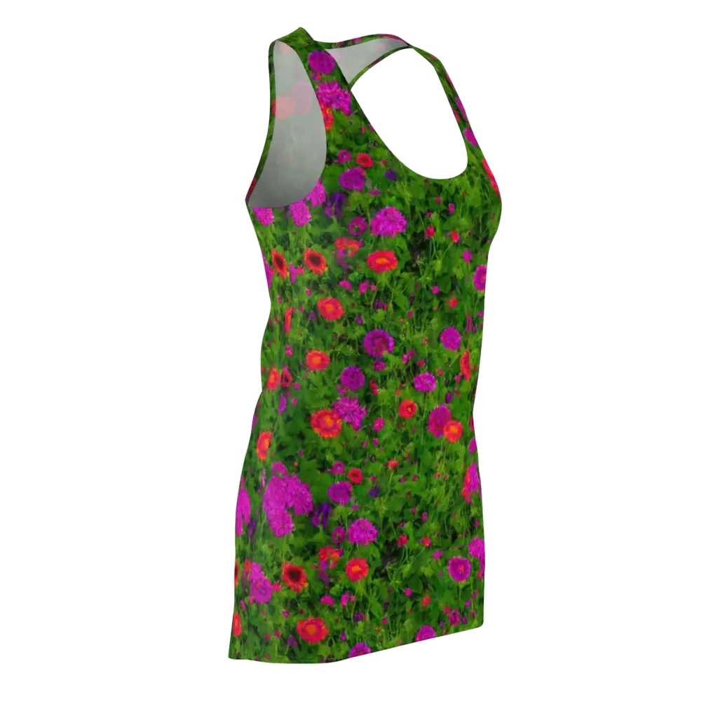 Electric Garden on Racerback Dress — Front Side