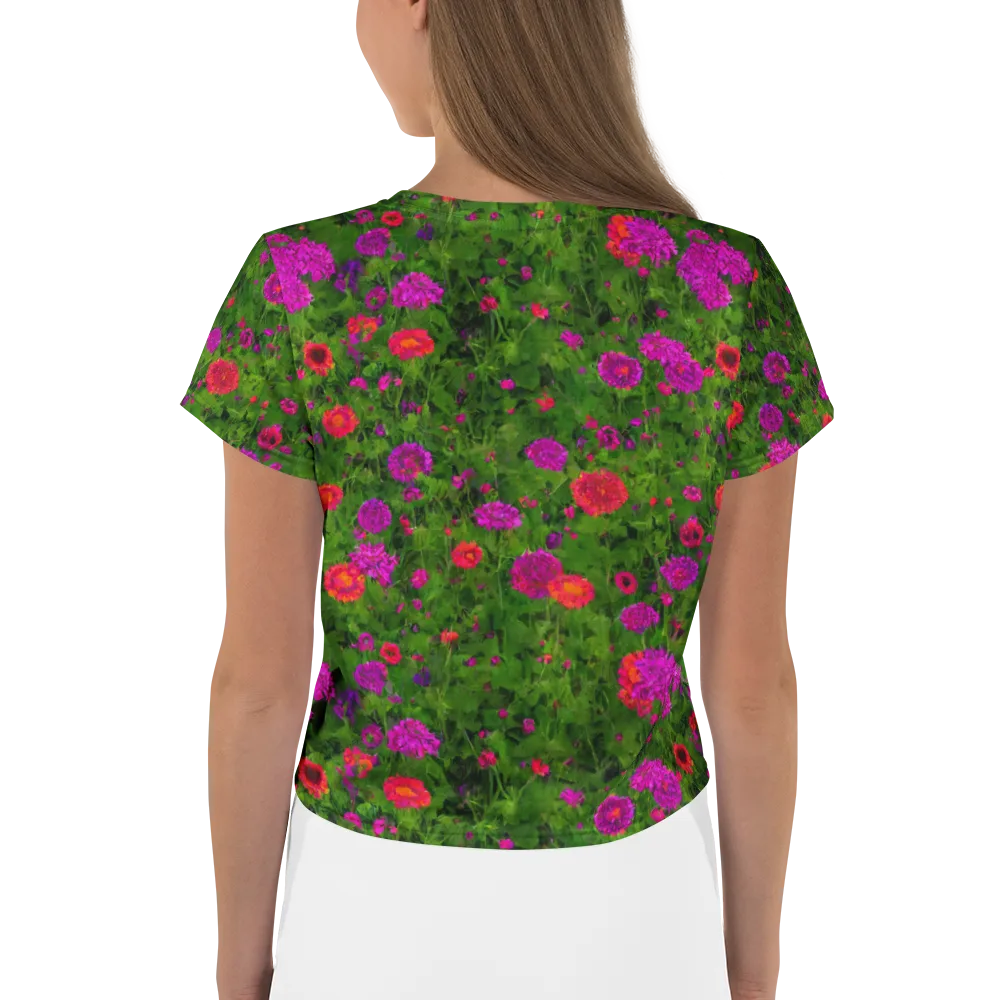 Electric Garden on Crop Tee — Back