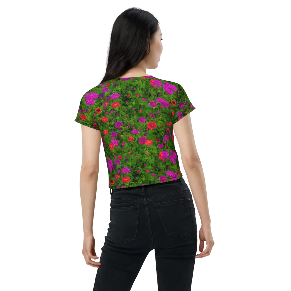 Electric Garden on Crop Tee — Back