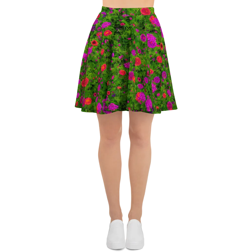 Electric Garden on Skater Skirt — Front