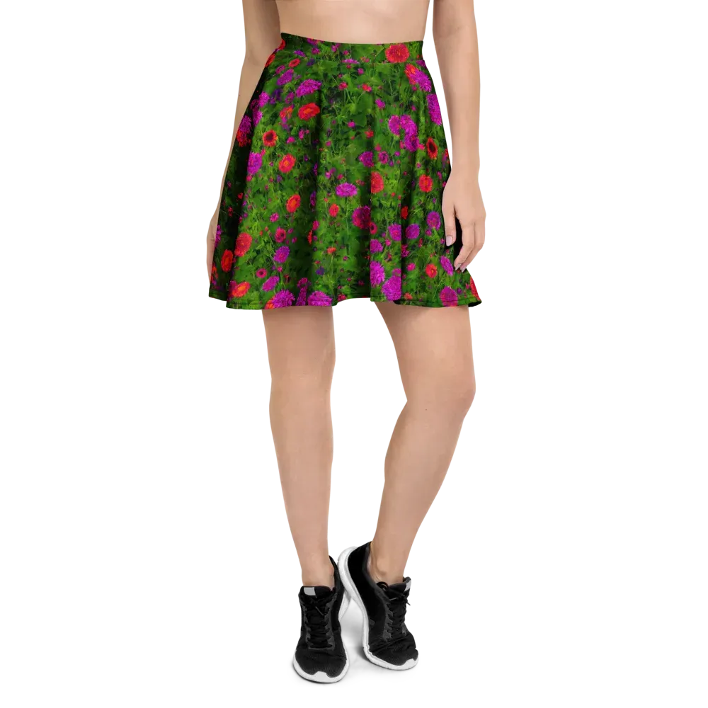 Electric Garden on Skater Skirt — Front