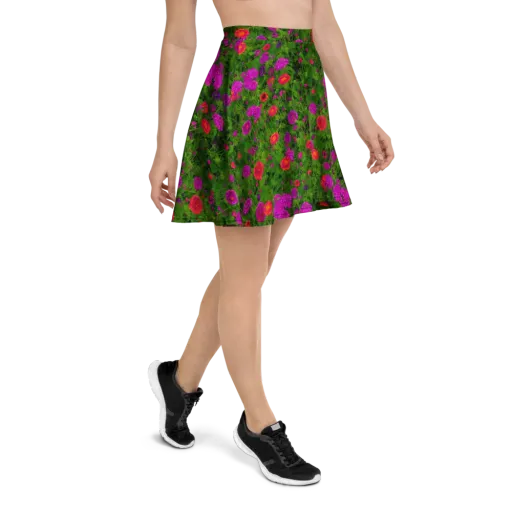 Electric Garden on a Skater Skirt