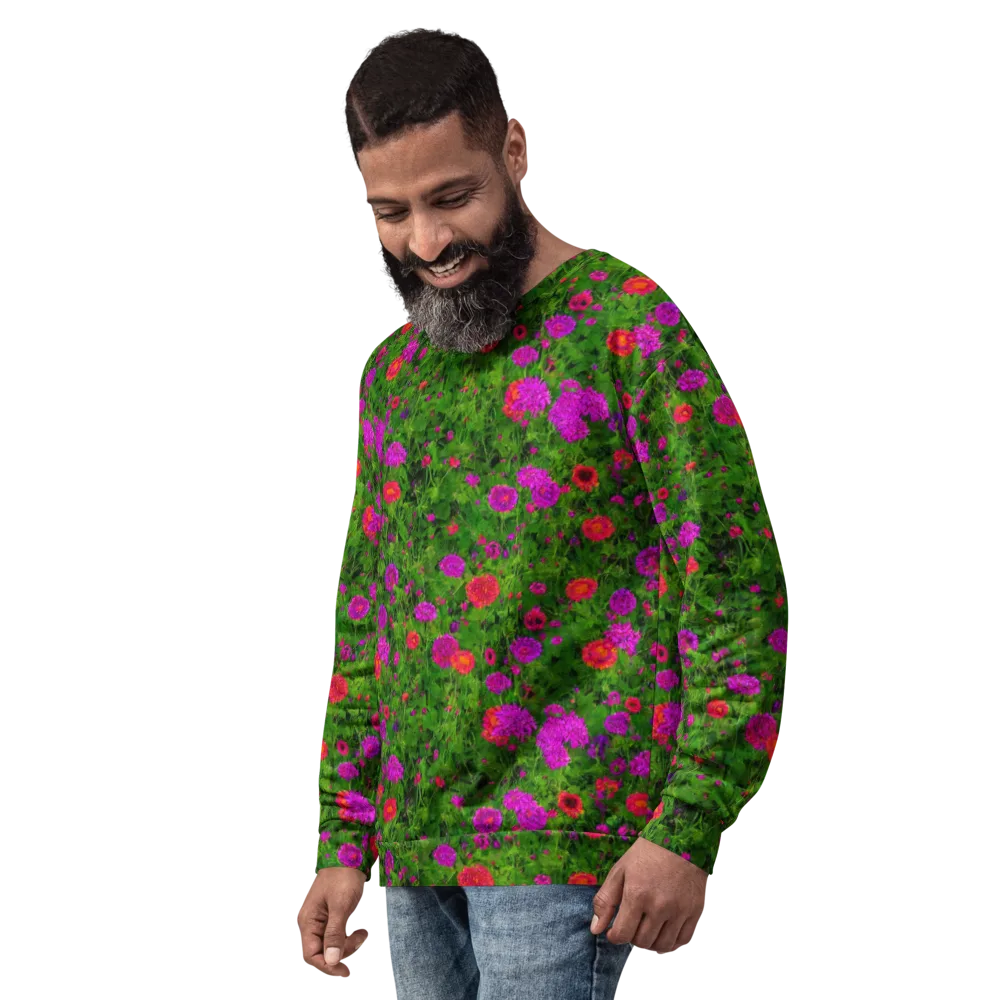 Electric Garden on Sweatshirt — Left Front