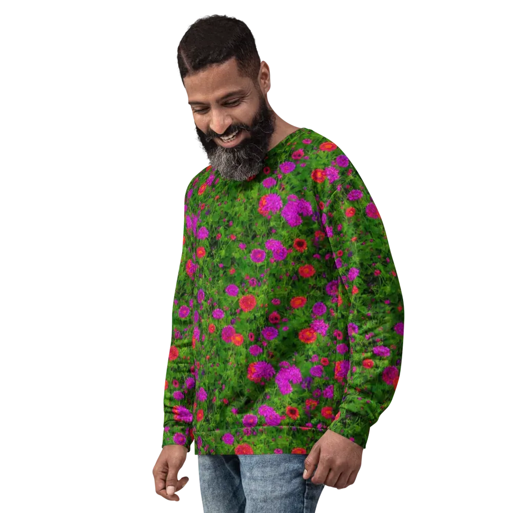 Electric Garden on Sweatshirt — Left Front