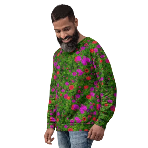 Electric Garden on a Sweatshirt