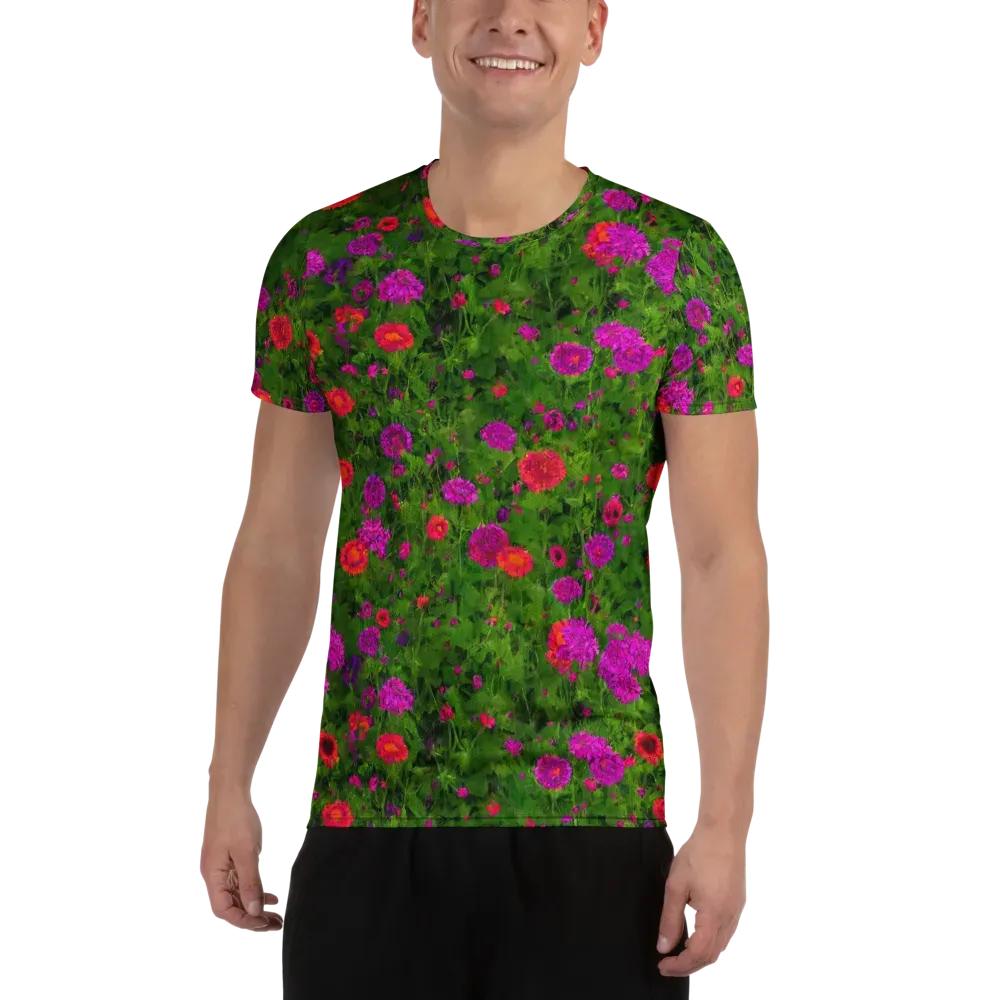Electric Garden on Men's Athletic T-Shirt — Front