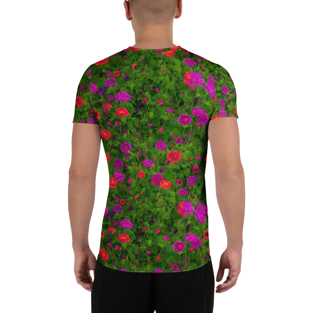 Electric Garden on Men's Athletic T-Shirt — Back