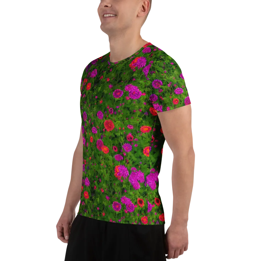 Electric Garden on Men's Athletic T-Shirt — Left