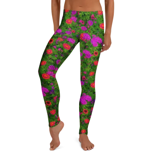 Electric Garden on a Leggings