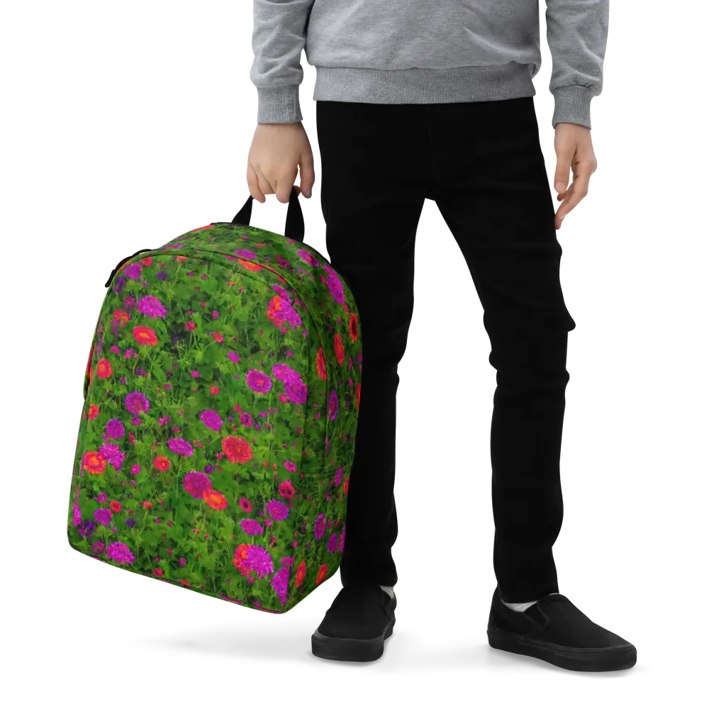 Electric Garden on Minimalist Backpack — Zoomed-in