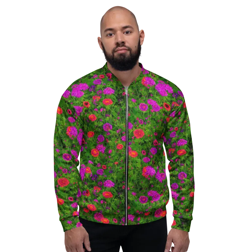 Electric Garden on Bomber Jacket — Front