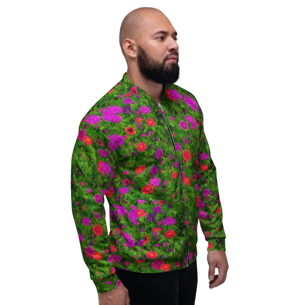 Electric Garden on Bomber Jacket — Right