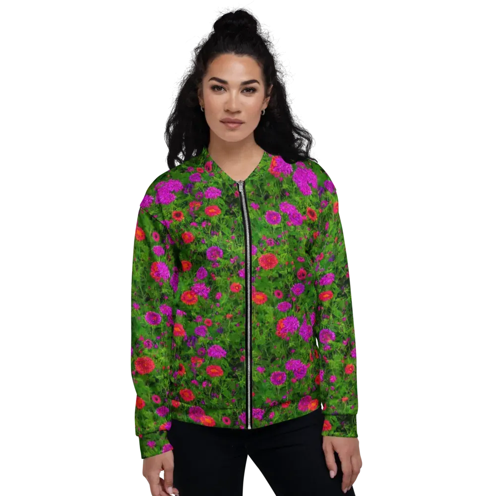 Electric Garden on Bomber Jacket — Front