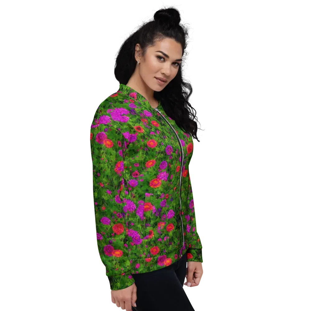 Electric Garden on Bomber Jacket — Right