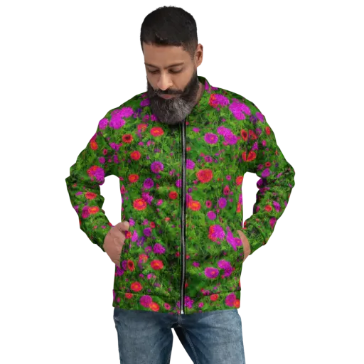 Electric Garden on a Bomber Jacket