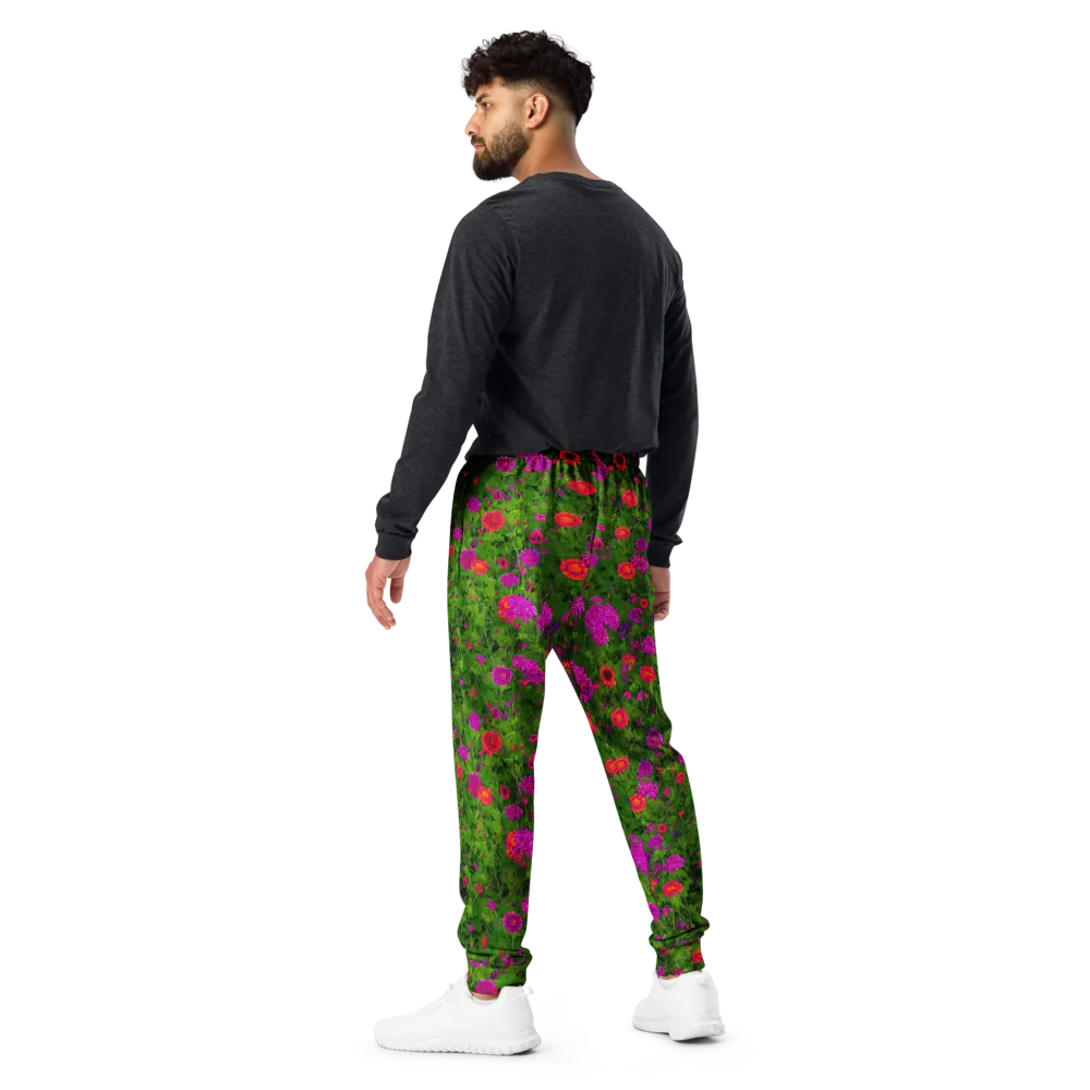 Electric Garden on Men's Joggers — Back