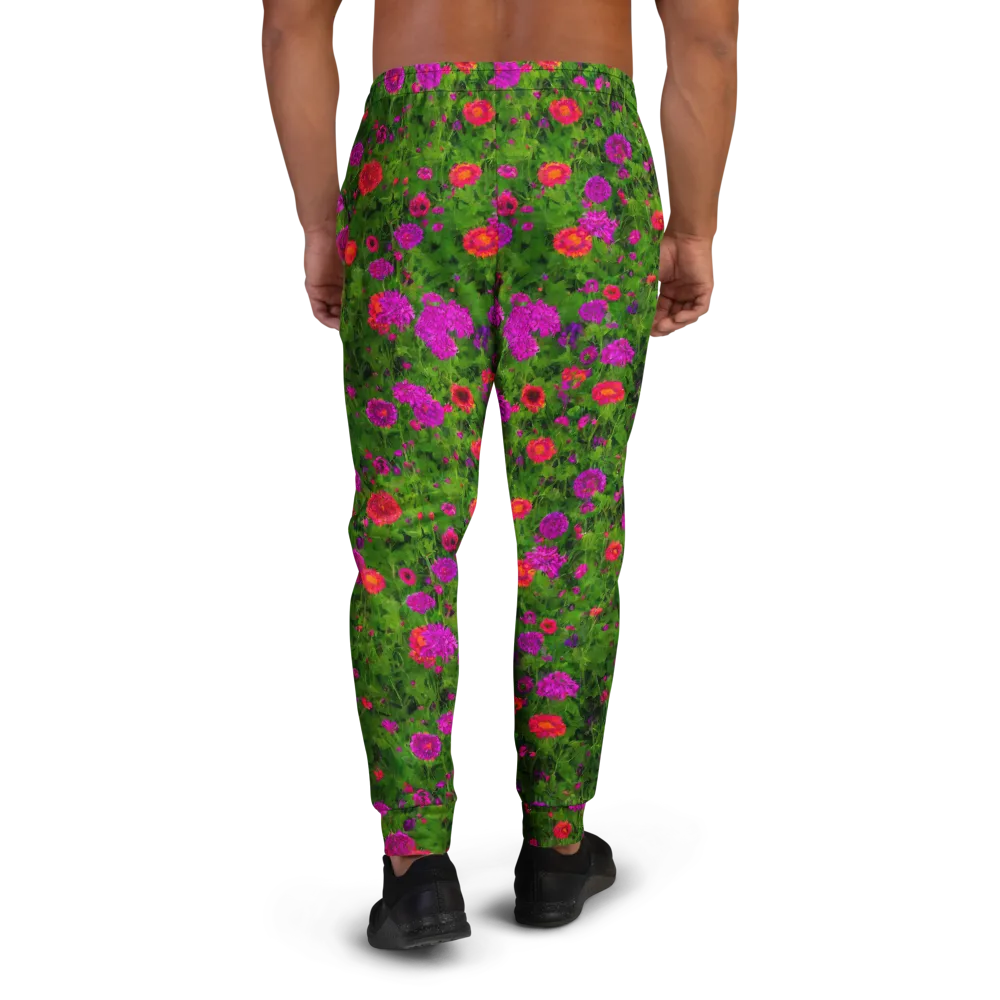 Electric Garden on Men's Joggers — Back