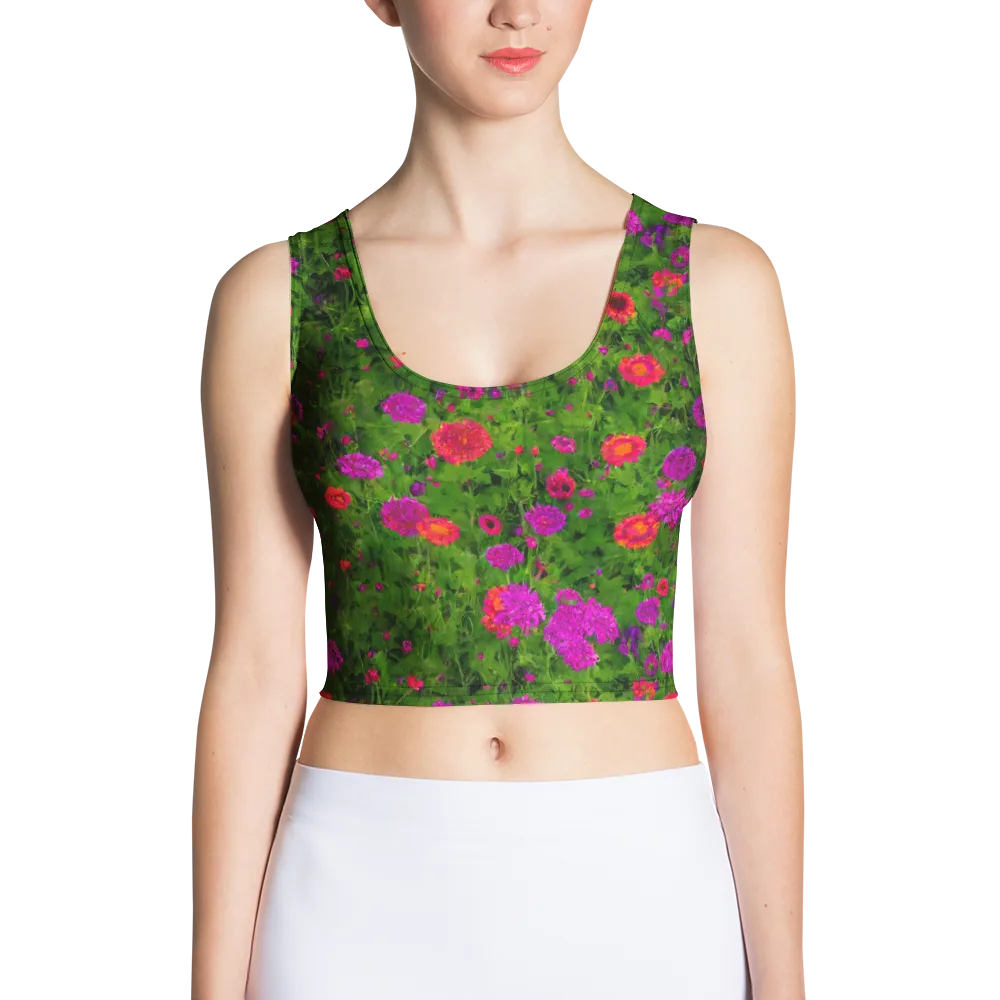 Electric Garden on Crop Top — Front