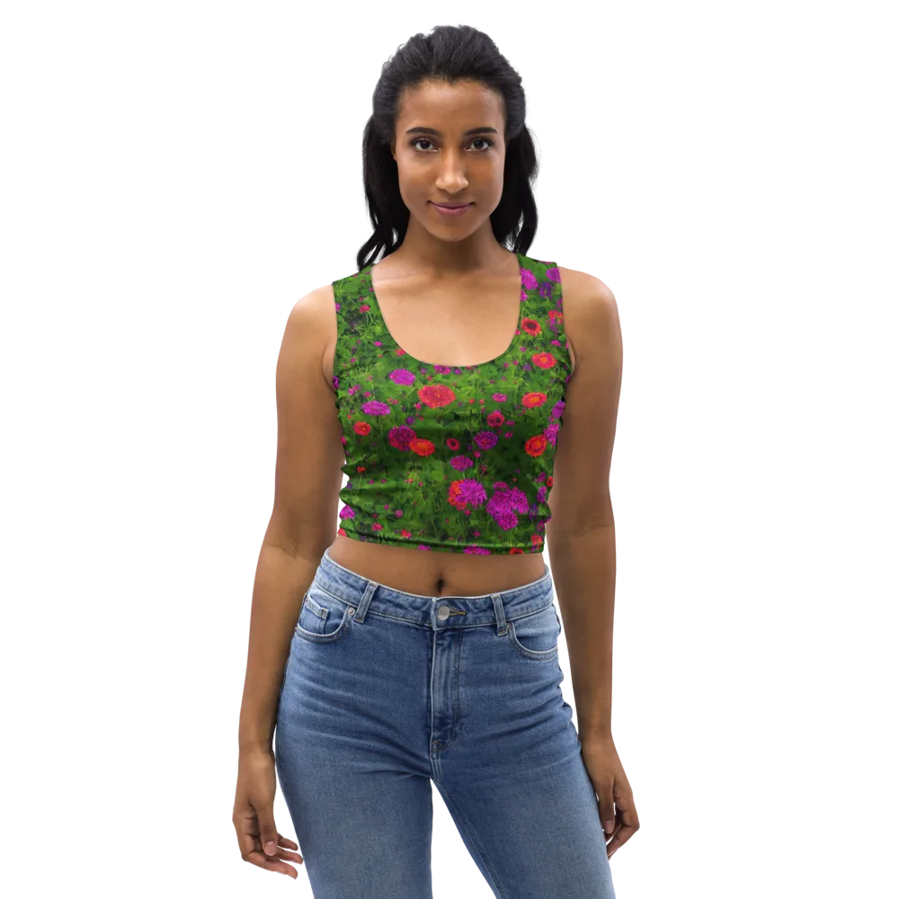 Electric Garden on Crop Top — Front