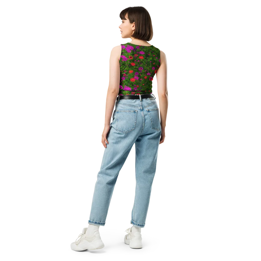 Electric Garden on Crop Top — Back