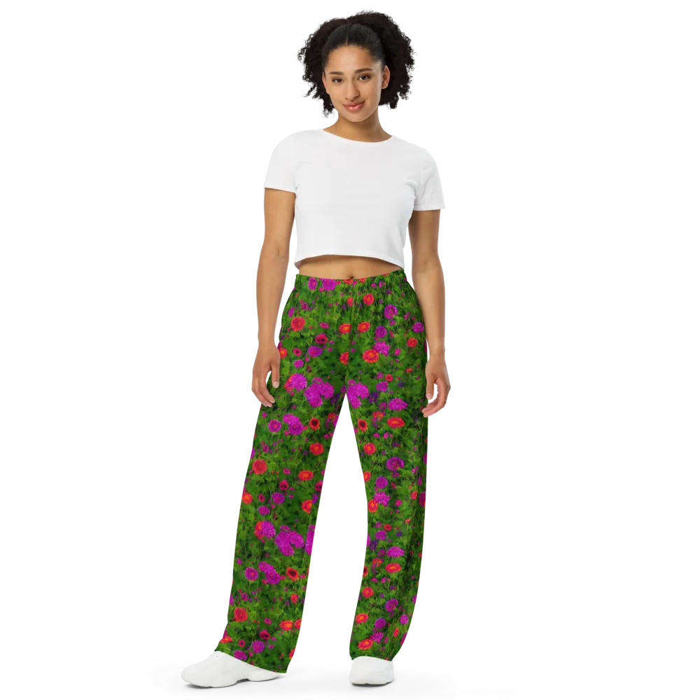 Electric Garden on Wide-Leg Pants — Front