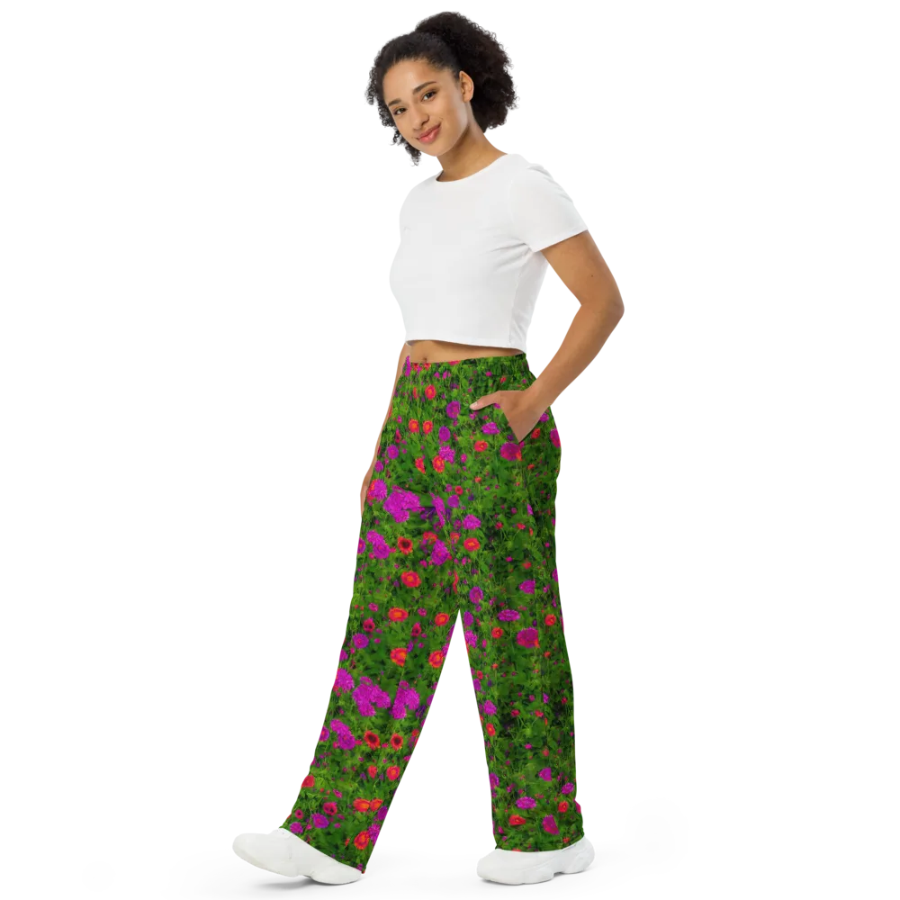 Electric Garden on Wide-Leg Pants — Left Front