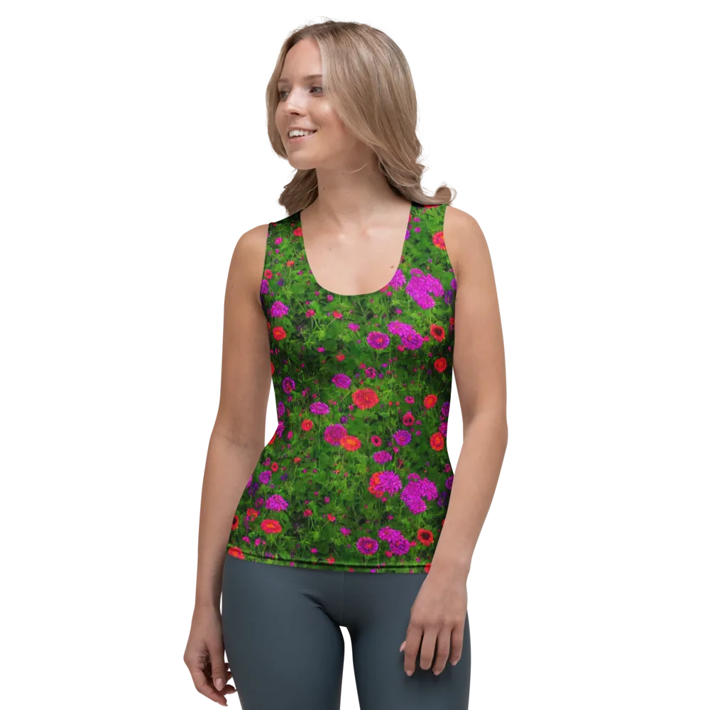 Electric Garden on Women's Tank Top — Front