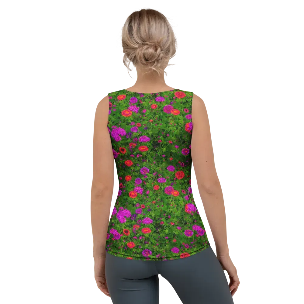 Electric Garden on Women's Tank Top — Back