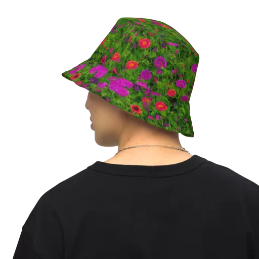 Electric Garden on a Reversible Bucket Hat
