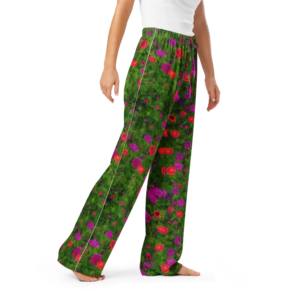 Electric Garden on Women's Pajama Pants — Right Front