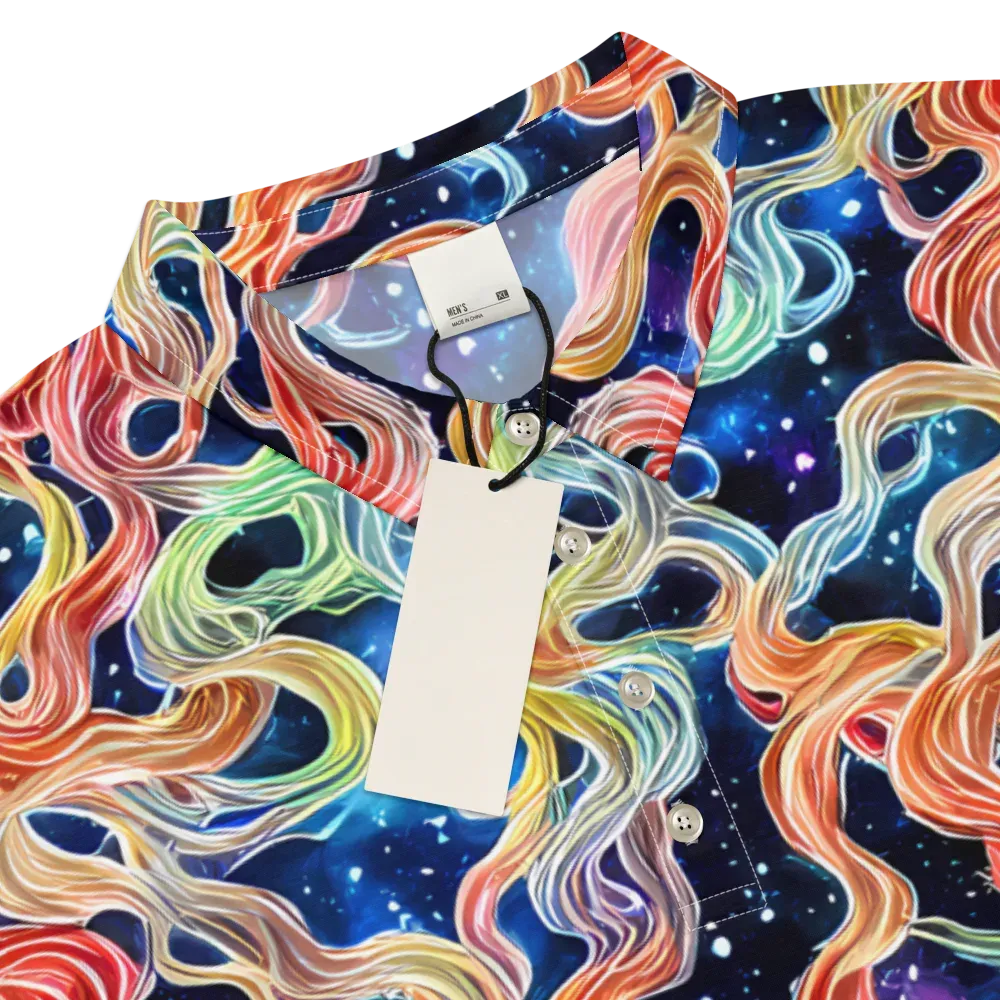 Nebula Swirl on Men's Slim Fit Polo Shirt — Product details
