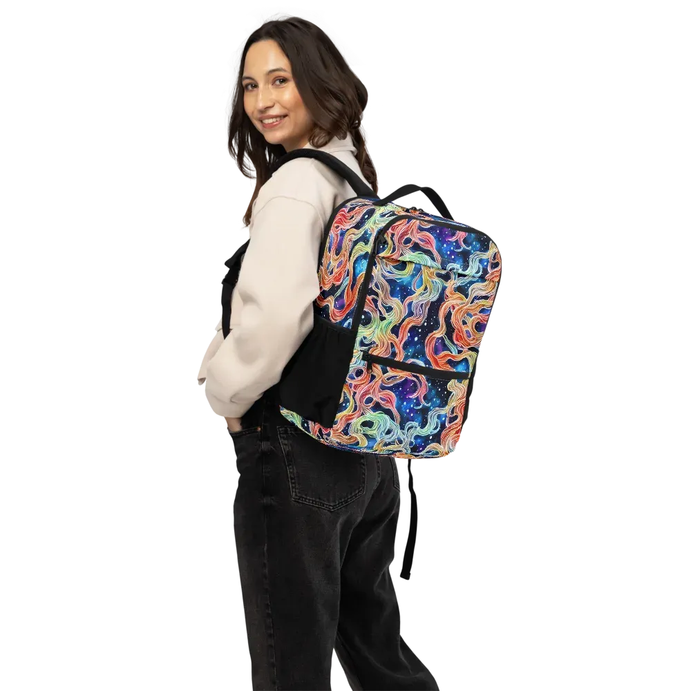 Nebula Swirl on Utility Backpack — Back