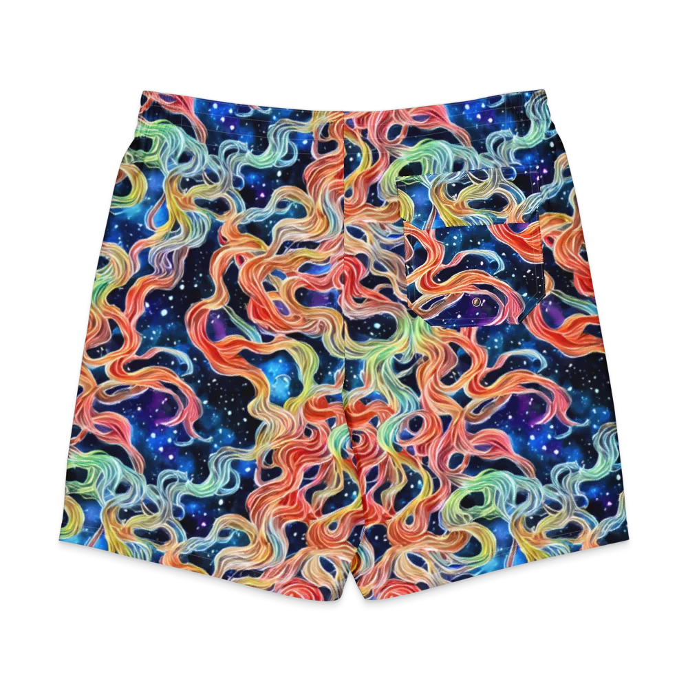 Nebula Swirl on Men's Board Shorts — Back
