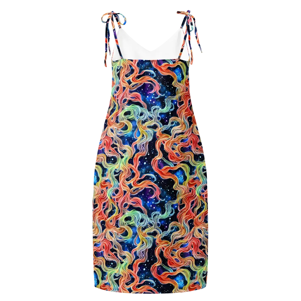 Nebula Swirl on Slip Dress — Back